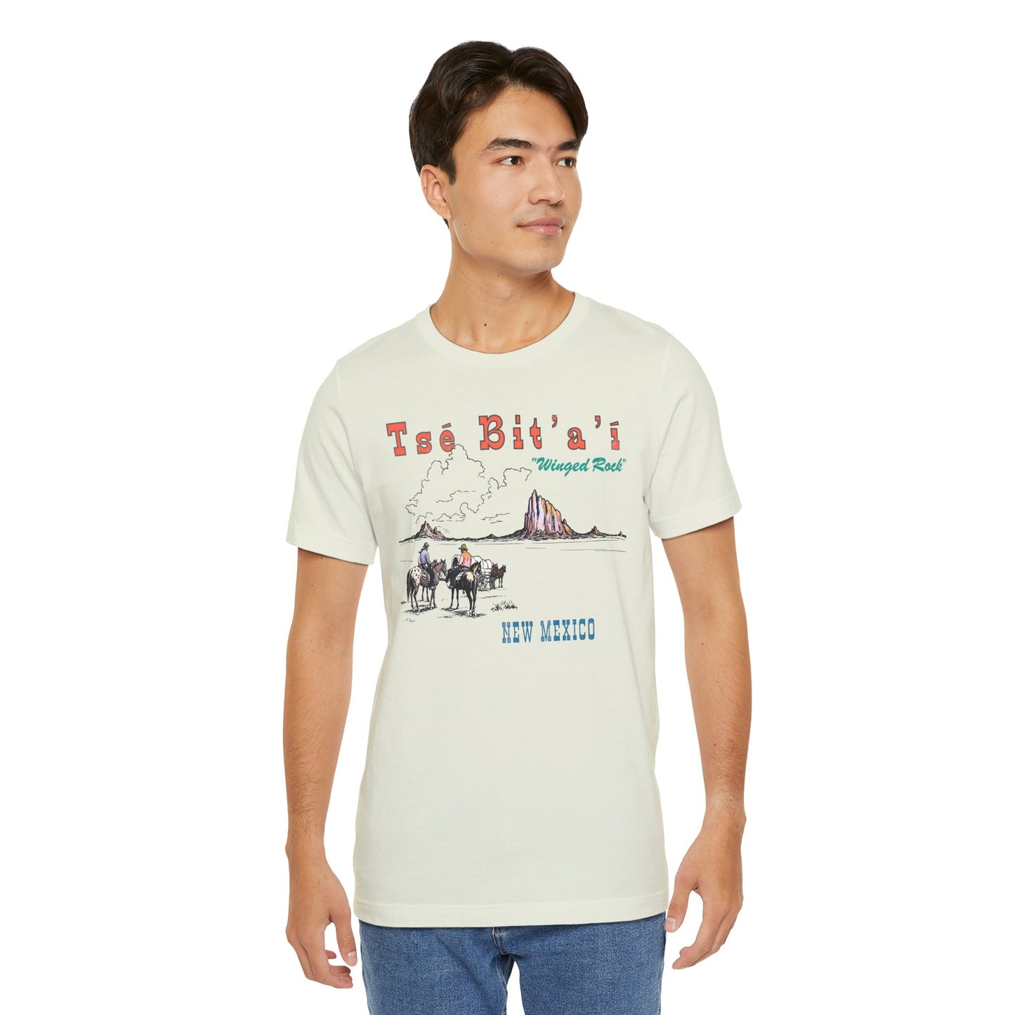 Tsé Bit’a’í Winged Rock Shiprock Farmington New Mexico Vintage Souvenir Tee