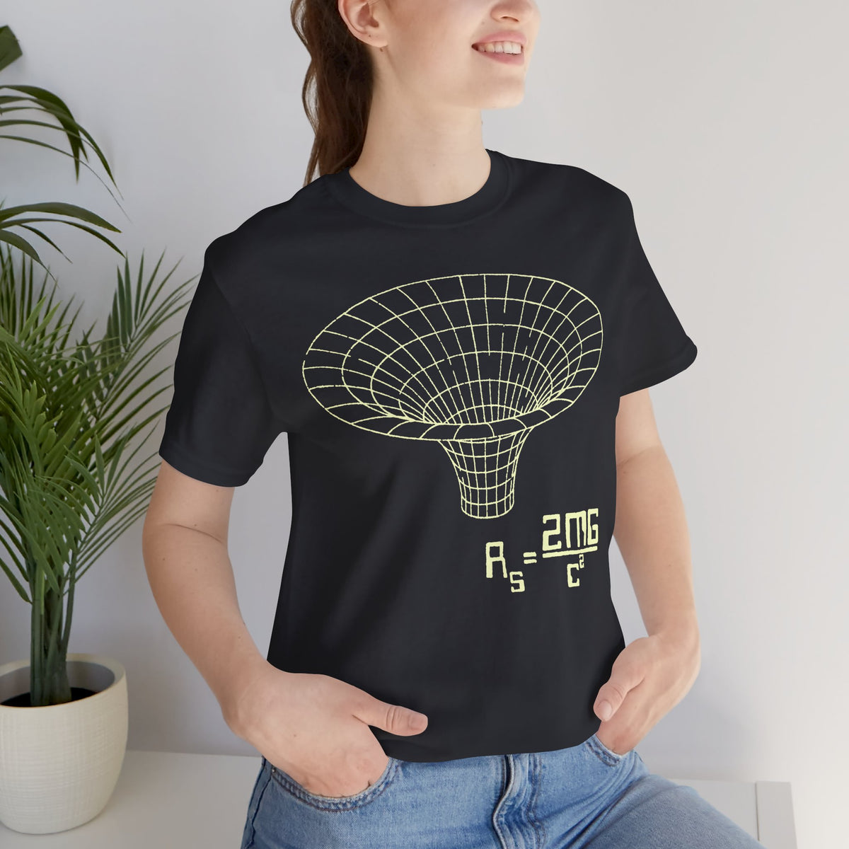 Gravity Well Wormhole Schwarzschild Radius Formula | Nerdy Science Physics Space Shirt