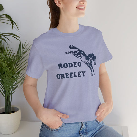Rodeo Greeley Colorado Tee — Vintage Bucking Bronco Graphic T-Shirt