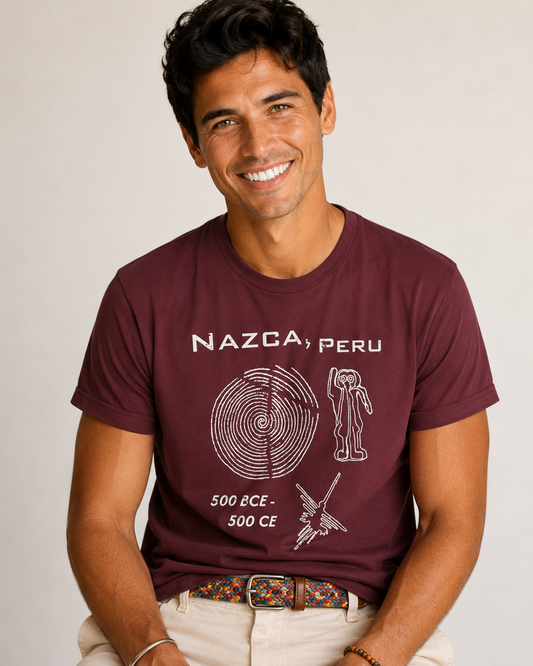 Glyphs Gone Wild—Nazca Peru Generic South Americana Souvenir Tee