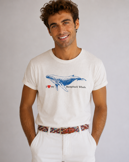 I Heart My Humpback Whale 1991 Save the Whales Conservation T-Shirt
