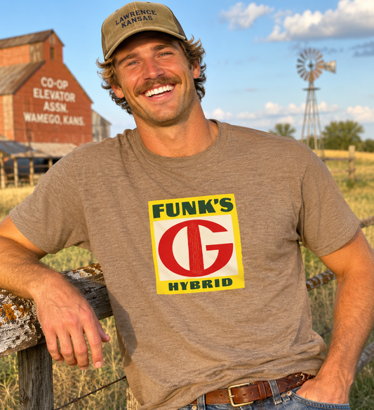 Funks G Hybrid Seed Corn Vintage 80s Tribute Tee | Generic Retro Americana
