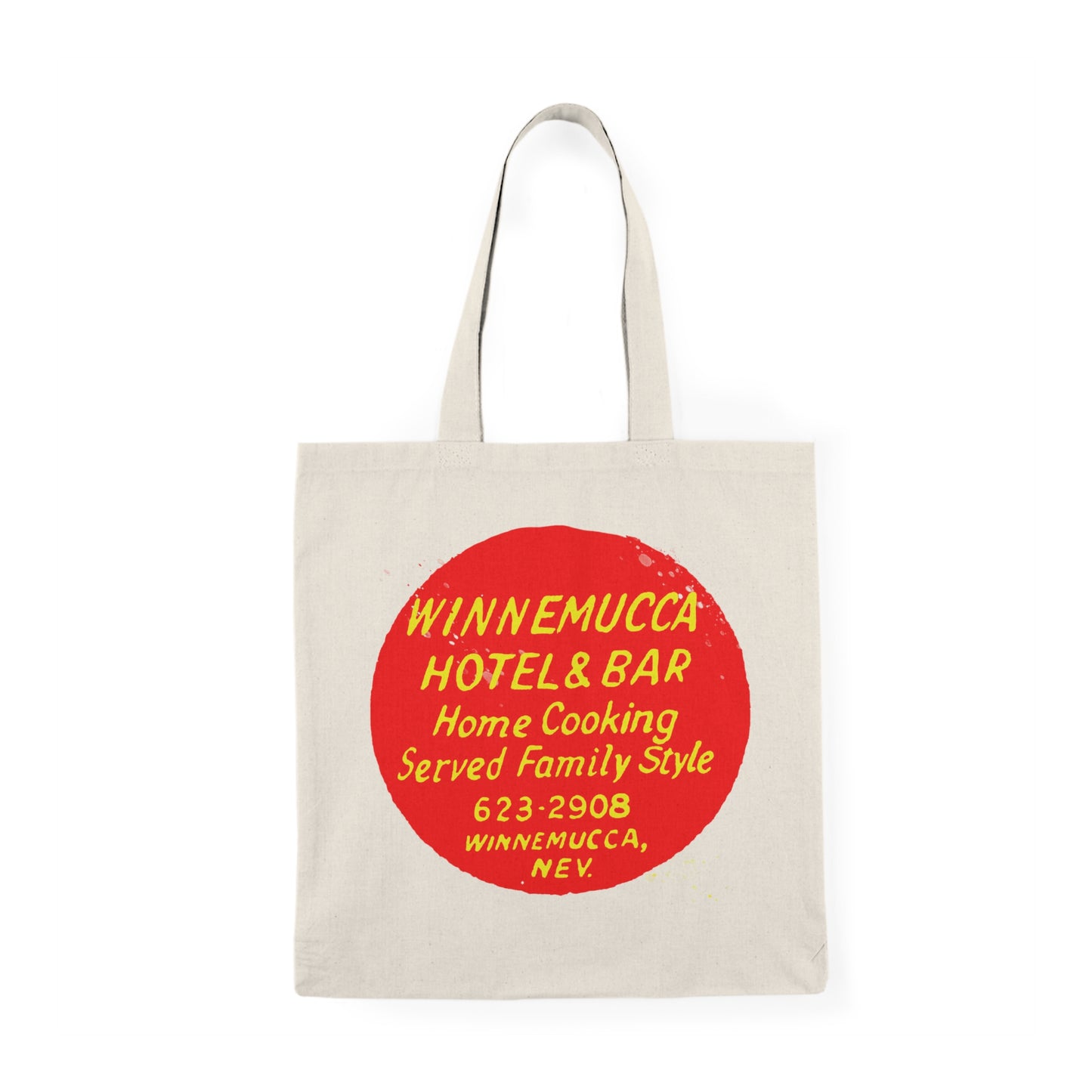 Winnemucca Hotel & Bar Basque Cooking 1960s Tote Bag — Retro Double-Sided Travel Tote