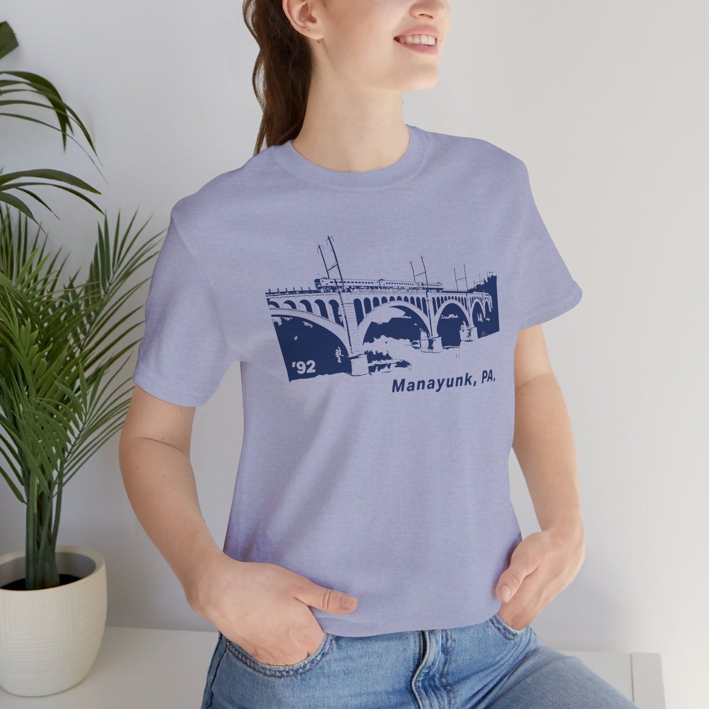 Manayunk PA Philadelphia Bridge Tee | 1992 Vintage Schuylkill Couture