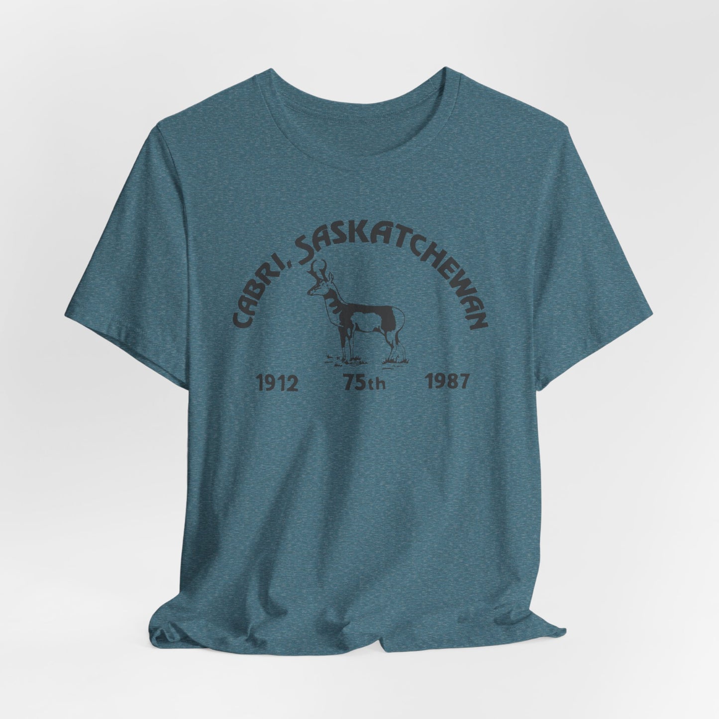 Cabri Saskatchewan 75th Vintage Pronghorn T-Shirt | Generic Canadiana Souvenir