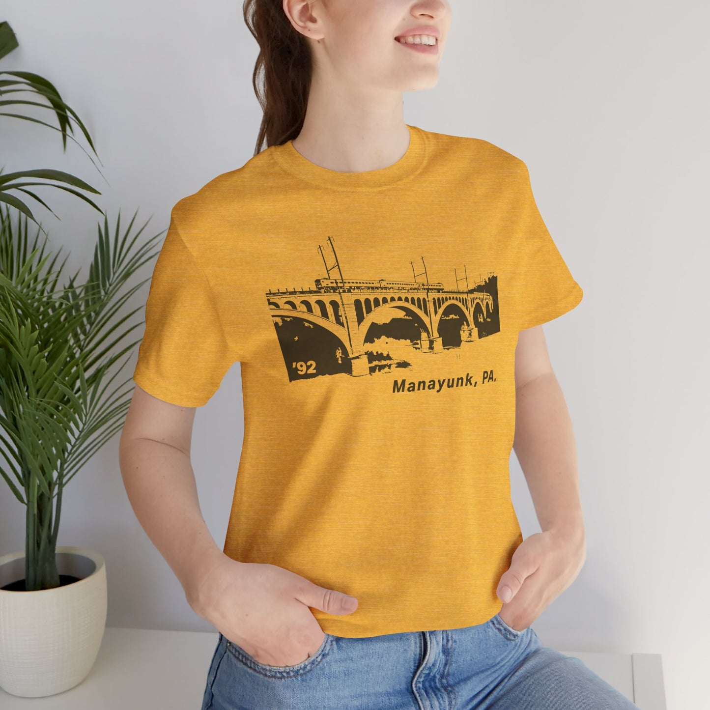 Manayunk PA Philadelphia Bridge Tee | 1992 Vintage Schuylkill Couture