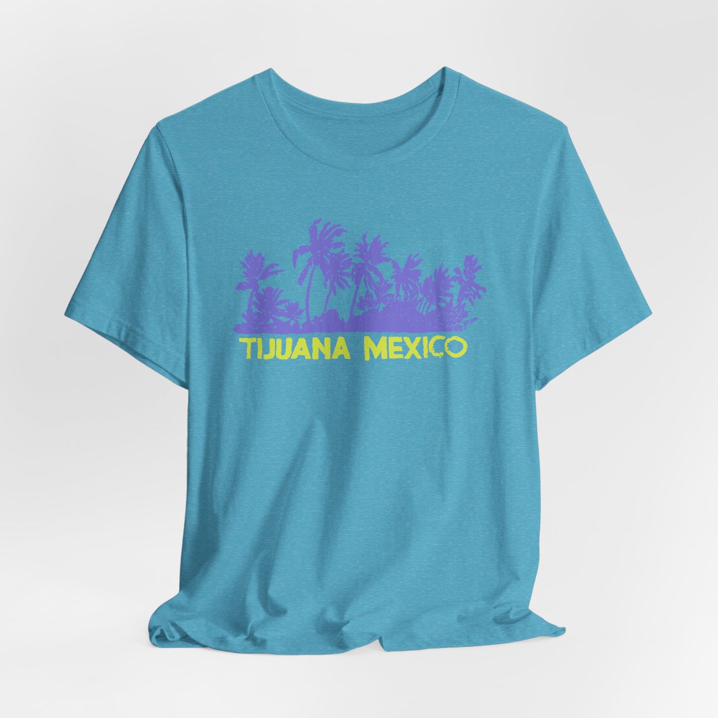 Tijuana Palm Tree Retro Travel Tee — 70s Beach Souvenir Shirt