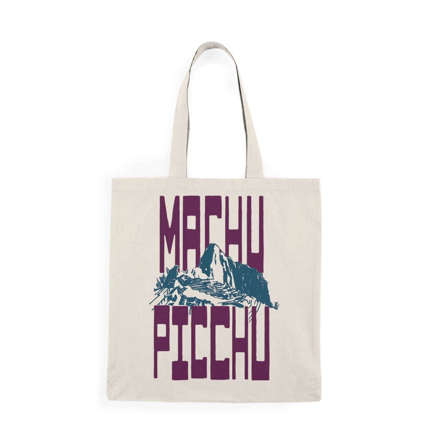 Machu Picchu Vintage South American Couture — Nobody Knows You Never Went Double‑Sided Canvas Tote