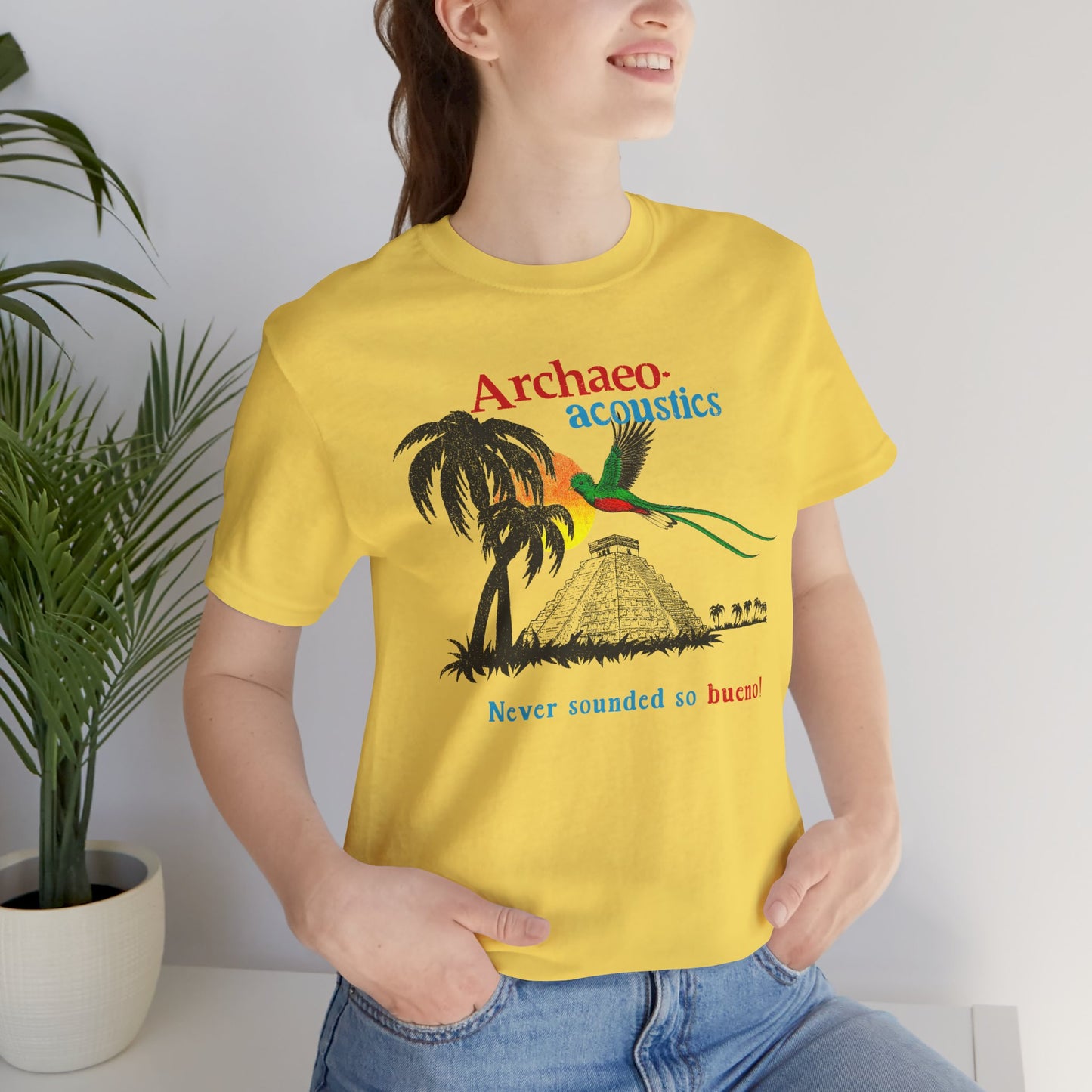Archaeoacoustics Quetzal Chichen Itza Archaeology Mayan Vintage Tee