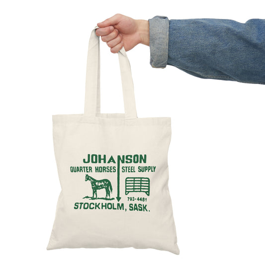 Totally Johanson Quarter Horses Stockholm 1980 Tote Bag — Double-Sided Vintage Equestrian Tote