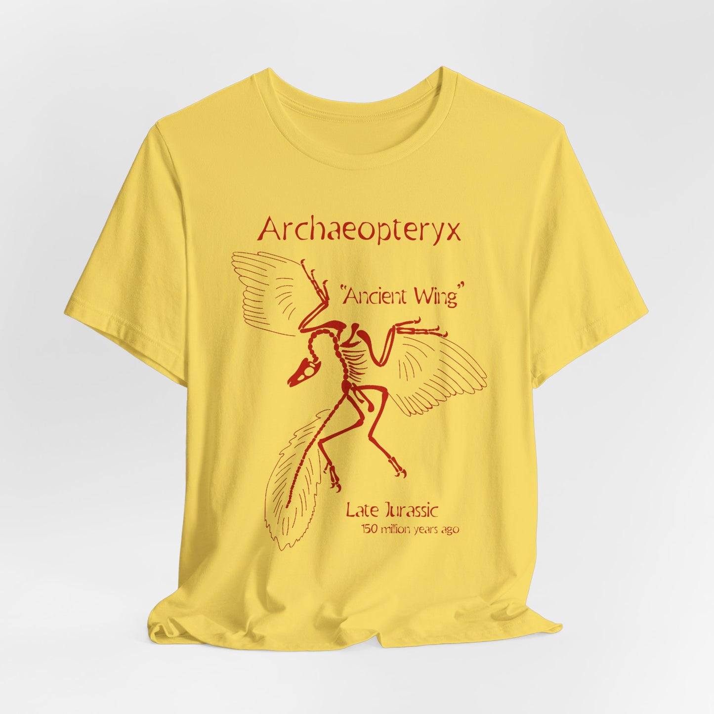 Archaeopteryx Jurassic Dinosaur Vintage Museum Nerdy Souvenir Tee