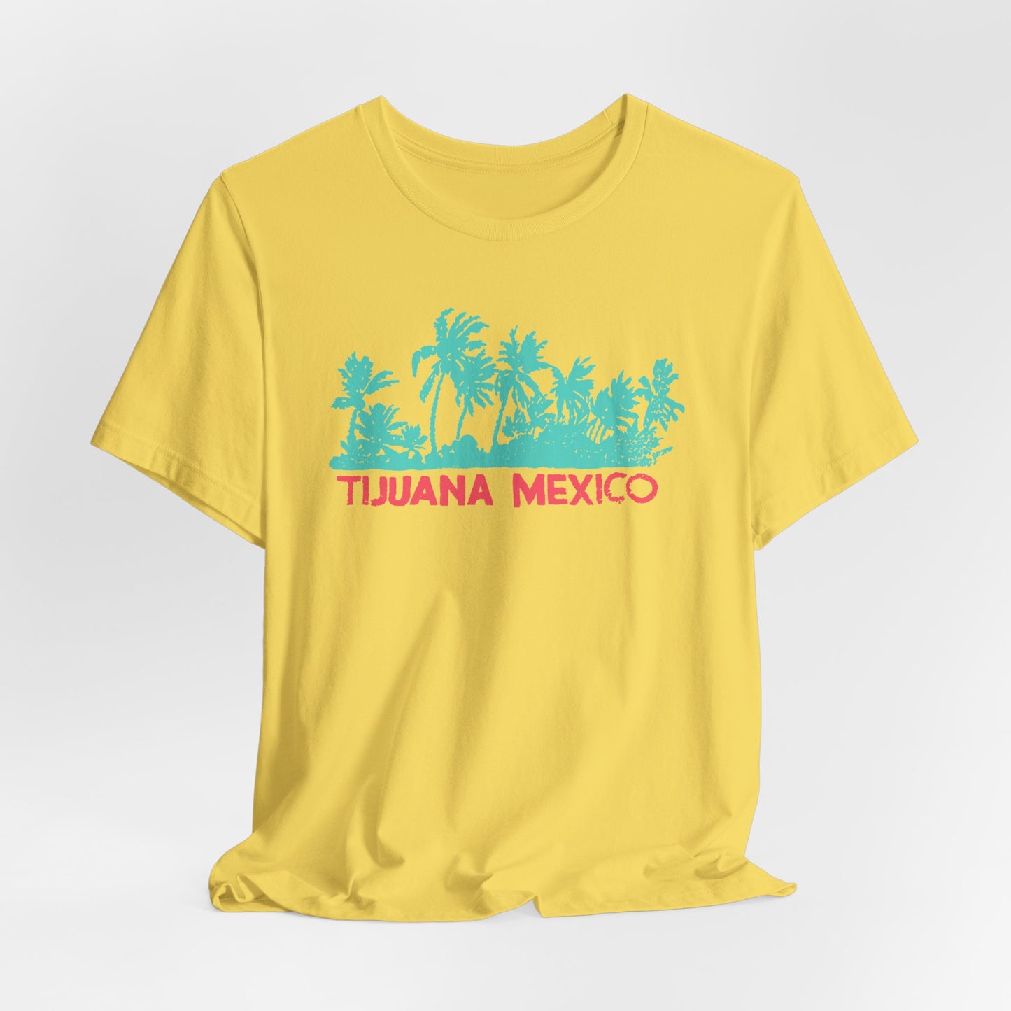 Tijuana Palm Tree Retro Travel Tee — 70s Beach Souvenir Shirt