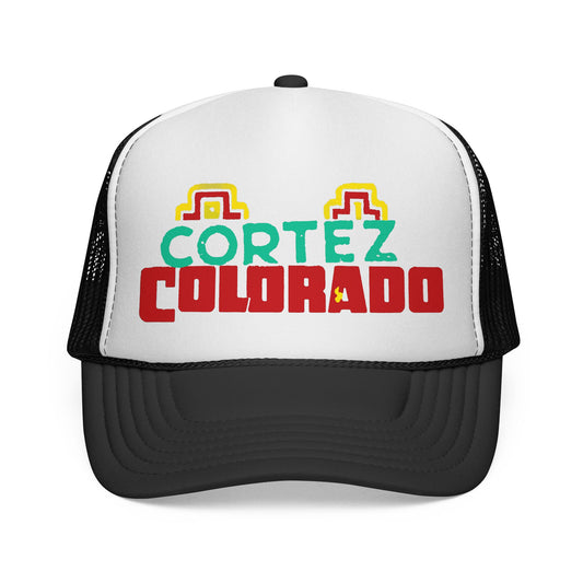 Cortez Colorado Vintage Travel Trucker Cap