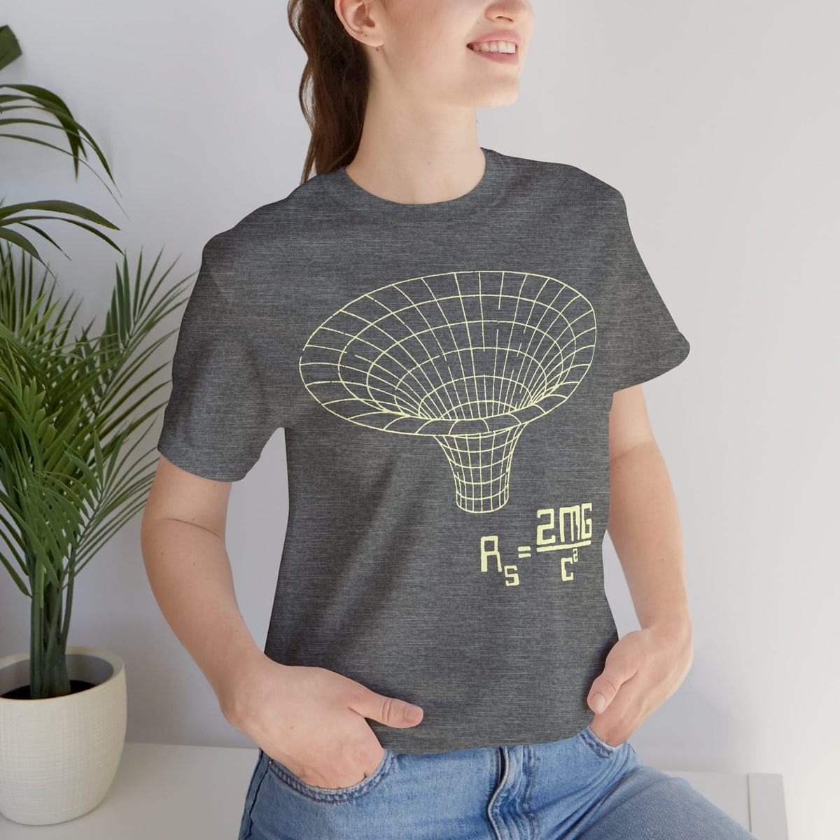 Gravity Well Wormhole Schwarzschild Radius Formula | Nerdy Science Physics Space Shirt