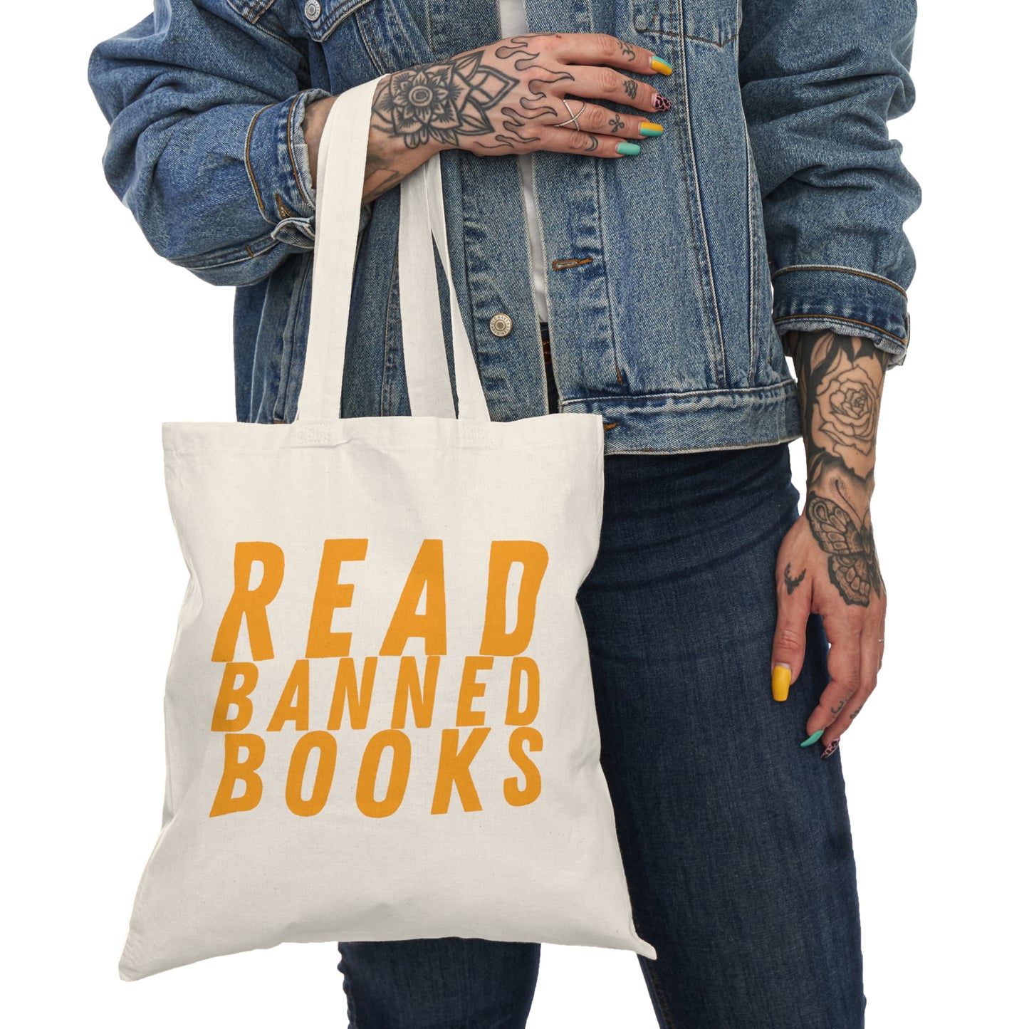 Read Banned Books Edmonton Alberta Tote Bag | Double-Sided