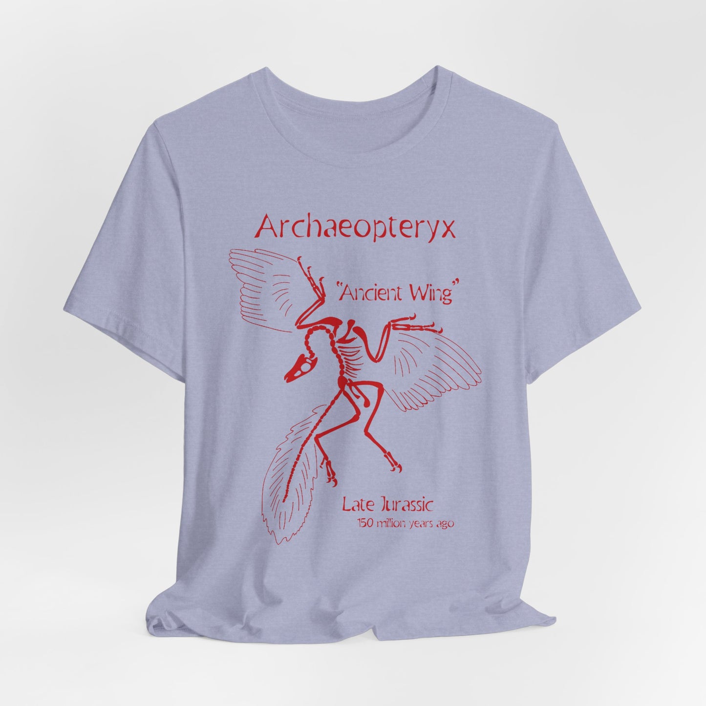 Archaeopteryx Jurassic Dinosaur Vintage Museum Nerdy Souvenir Tee