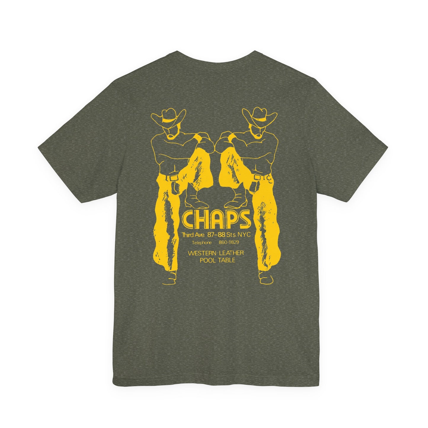 Chaps NYC New York Leather Gay Bar Vintage Tribute Pride Tee
