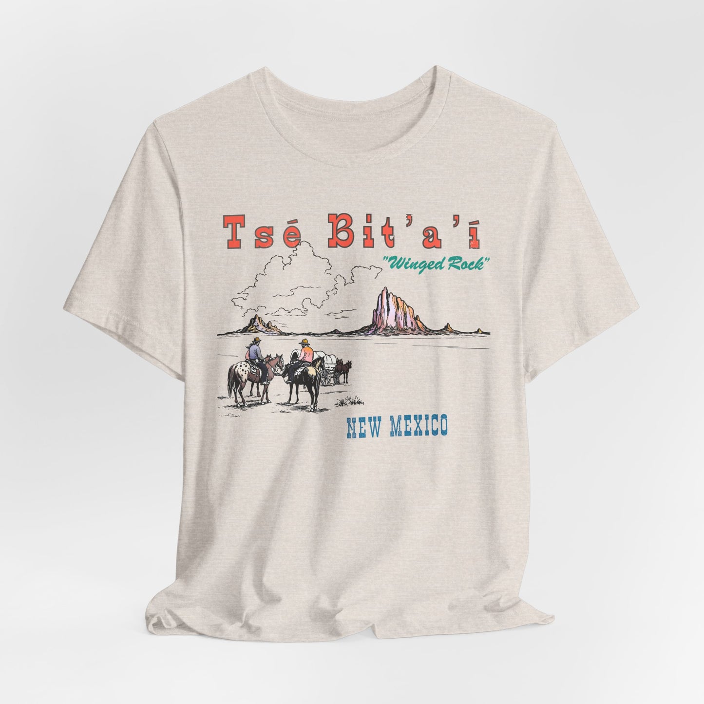 Tsé Bit’a’í  Winged Rock Shiprock Farmington New Mexico Vintage Souvenir Tee