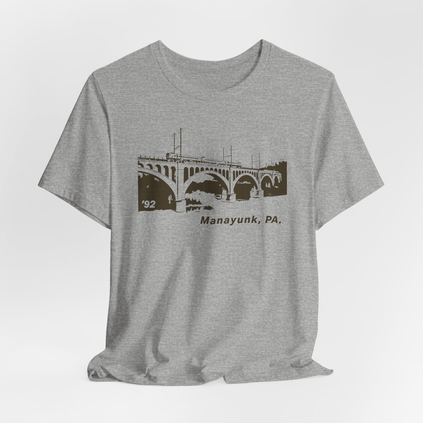 Manayunk PA Philadelphia Bridge Tee | 1992 Vintage Schuylkill Couture