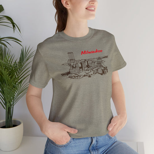 Boring Nerdy Milwaukee Generic Souvenir Tee | Perfect Basic T-shirt