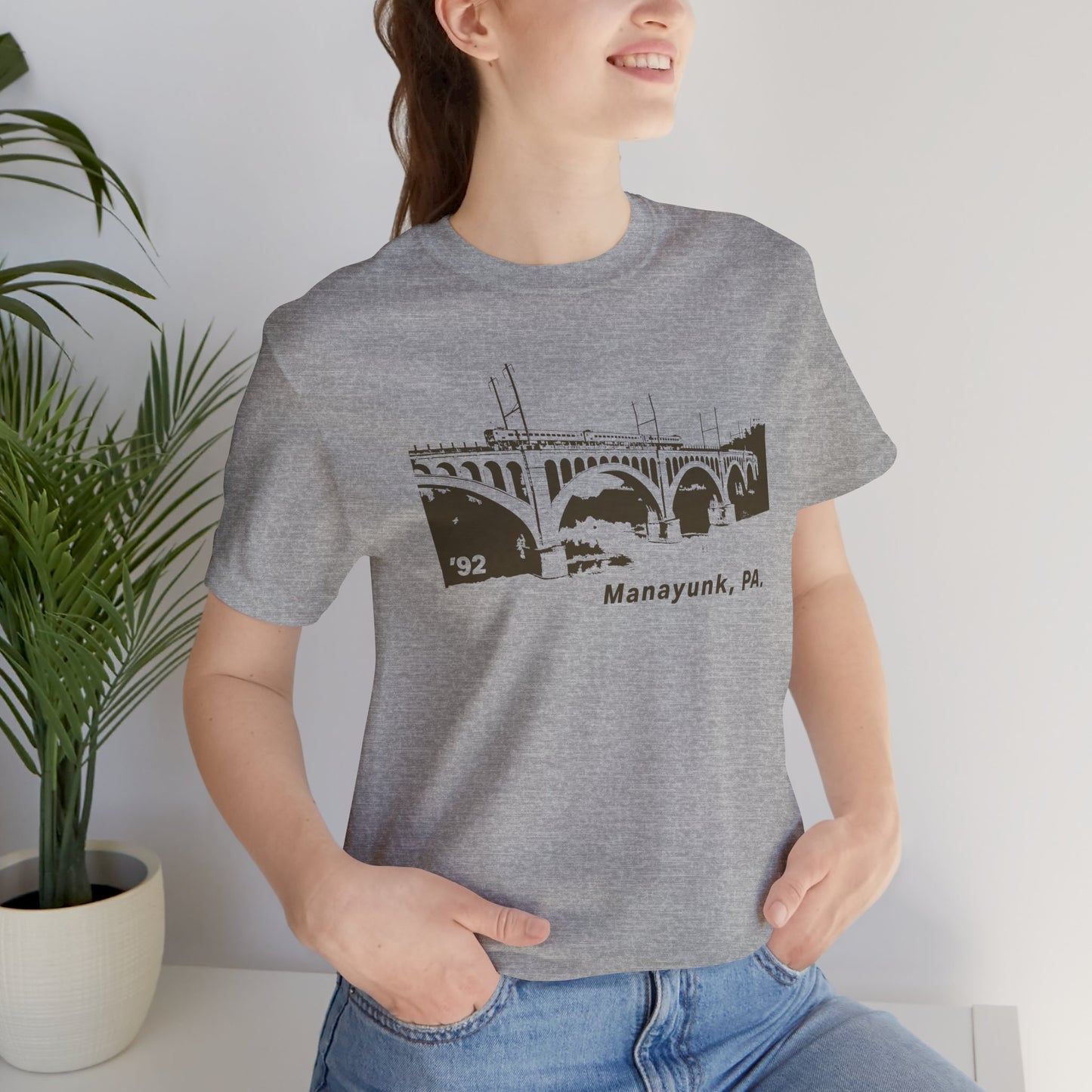 Manayunk PA Philadelphia Bridge Tee | 1992 Vintage Schuylkill Couture