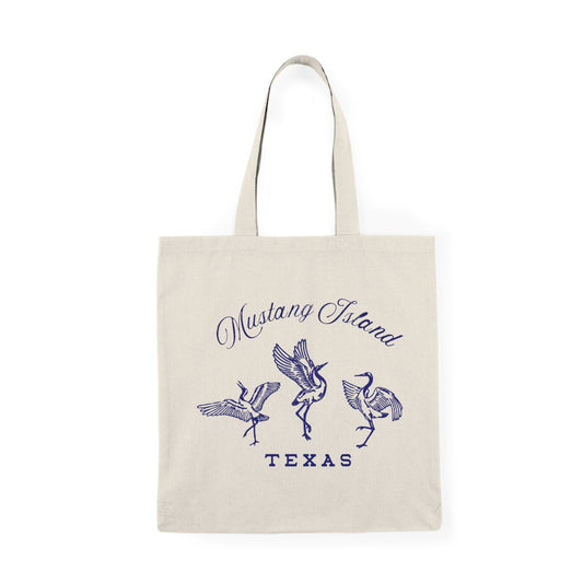 Read Banned Books Big Whoop Mustang Island Texas Tote Bag | Crane Migration Couture