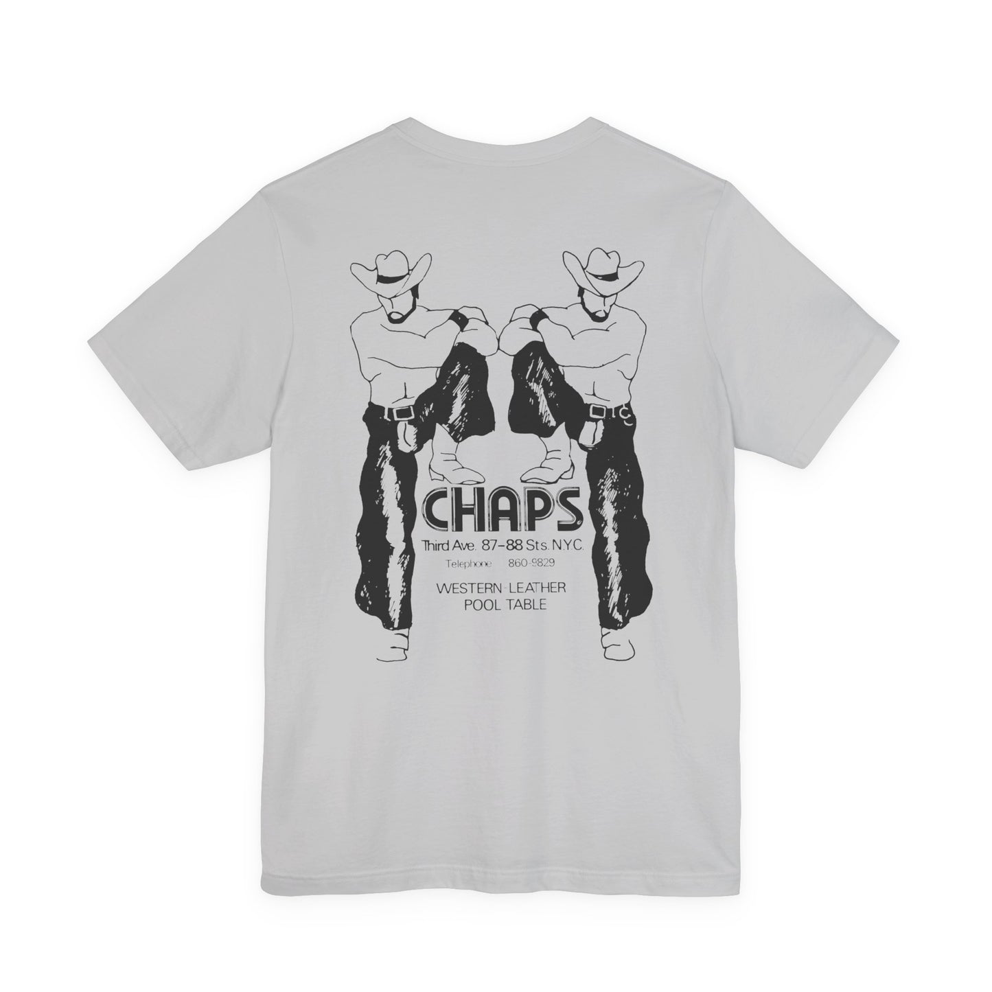 Chaps NYC New York Leather Gay Bar Vintage Tribute Pride Tee