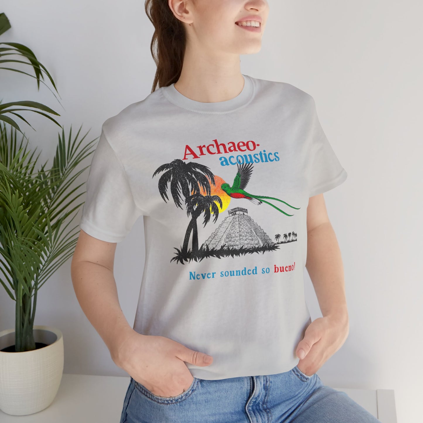 Archaeoacoustics Quetzal Chichen Itza Archaeology Mayan Vintage Tee
