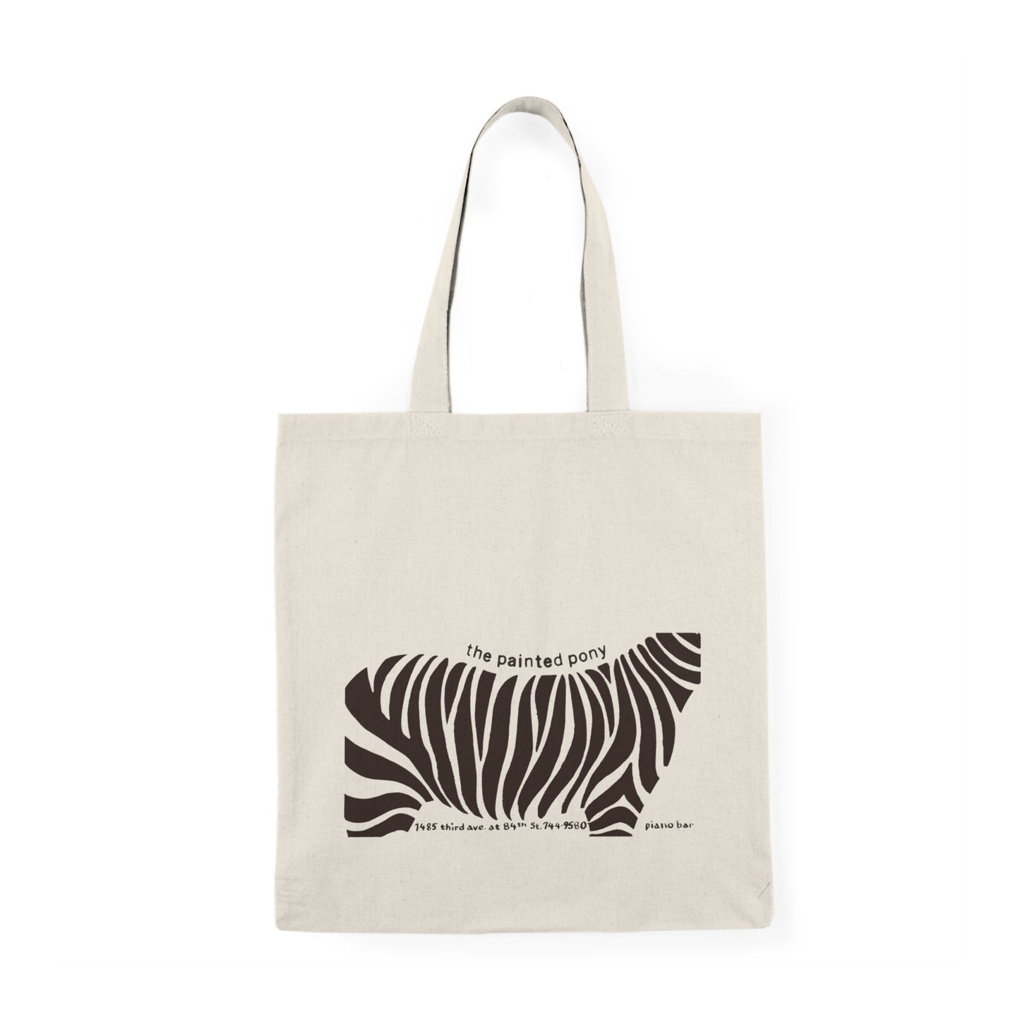 Bones & Painted Pony Tribute Tote Bag — Ancient Gay Bar Double‑Sided Canvas Tote