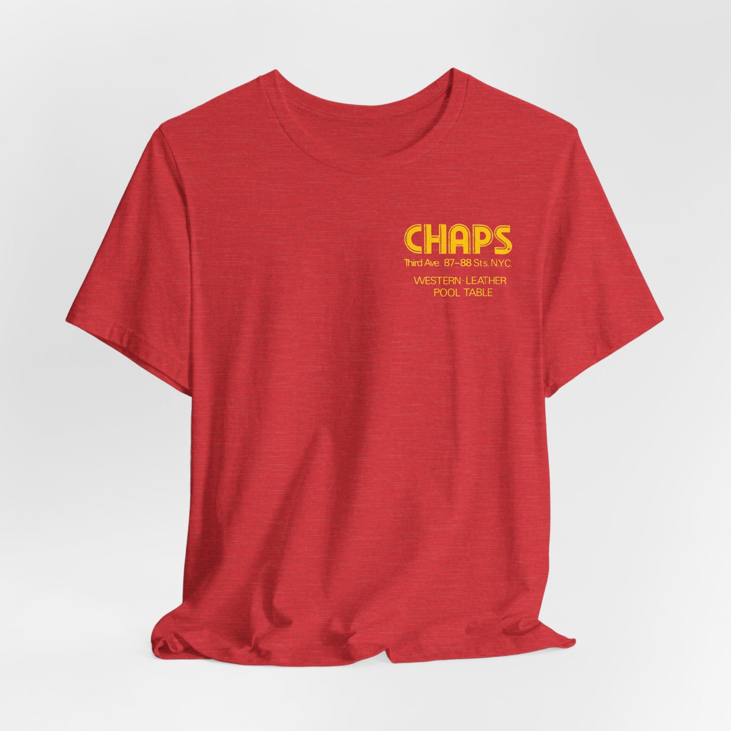 Chaps NYC New York Leather Gay Bar Vintage Tribute Pride Tee
