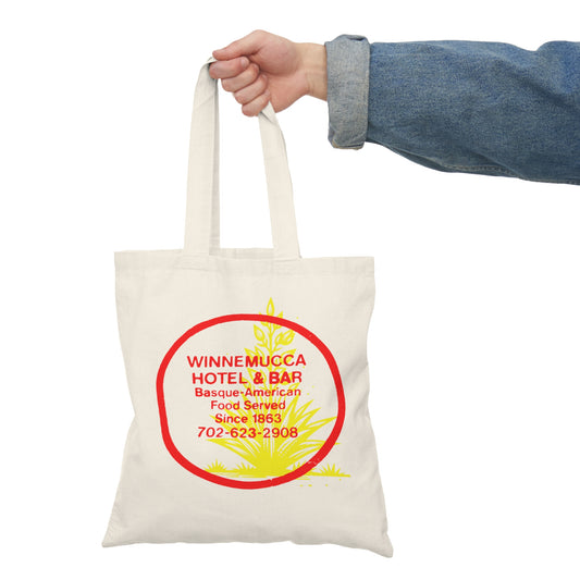 Winnemucca Hotel & Bar Basque Cooking 1960s Tote Bag — Retro Double-Sided Travel Tote