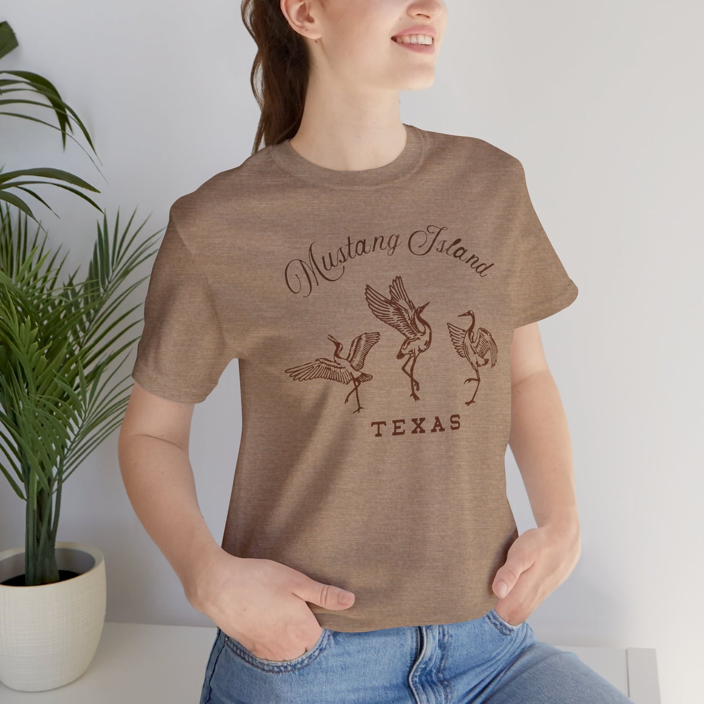 Big Whoop — Cranes of Mustang Island Tee — Texas Endangers its Wildlife Shirt