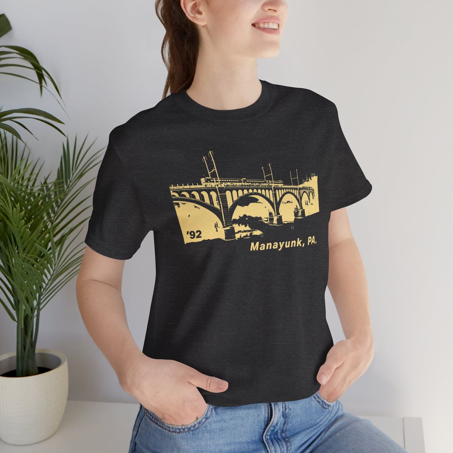 Manayunk PA Philadelphia Bridge Tee | 1992 Vintage Schuylkill Couture