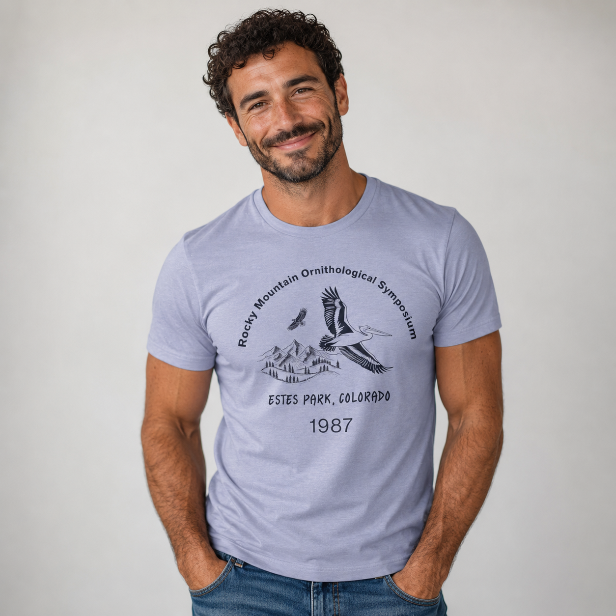 Rocky Mountain Ornithological Society 1987 Estes Park Souvenir T‑Shirt