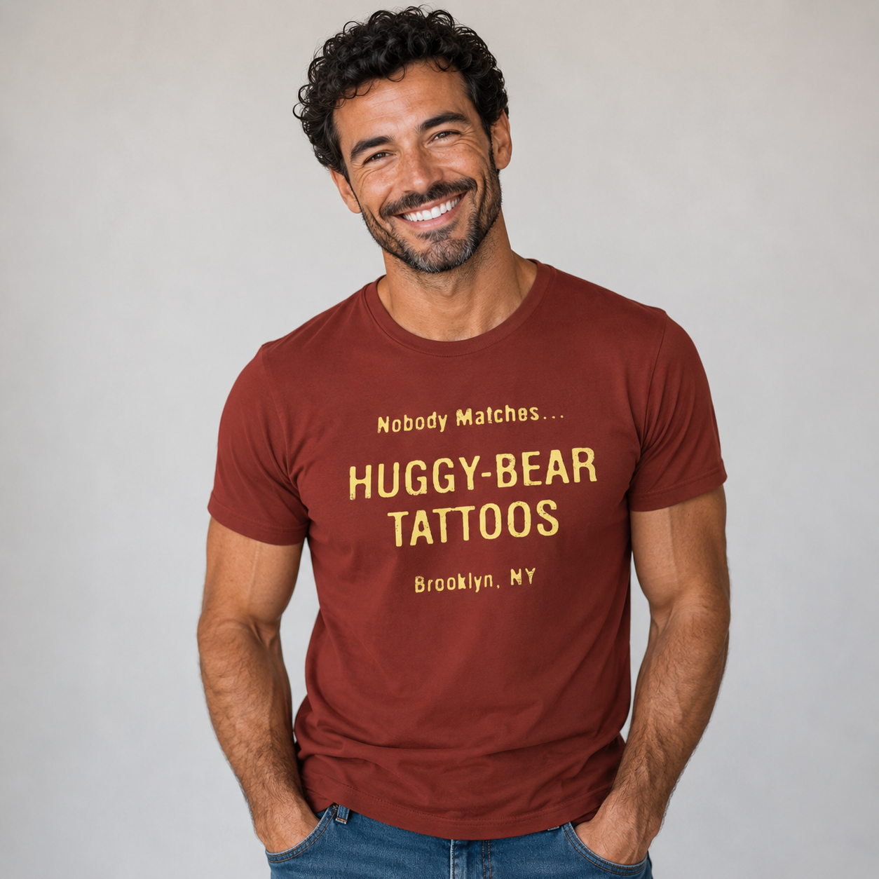 Huggy Bear Tattoos Brooklyn New York Vintage LGBTQ+ Tee