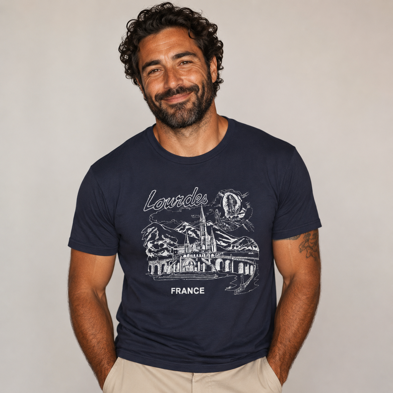 Lourdes France Vintage 1980s T-Shirt | Generic France