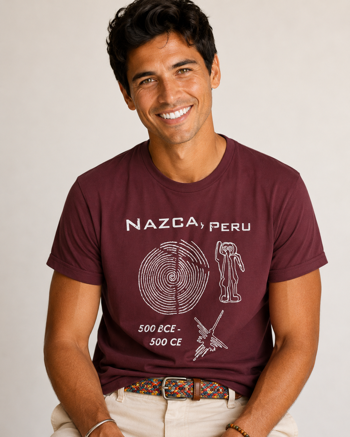 Glyphs Gone Wild—Nazca Peru Generic South Americana Souvenir Tee