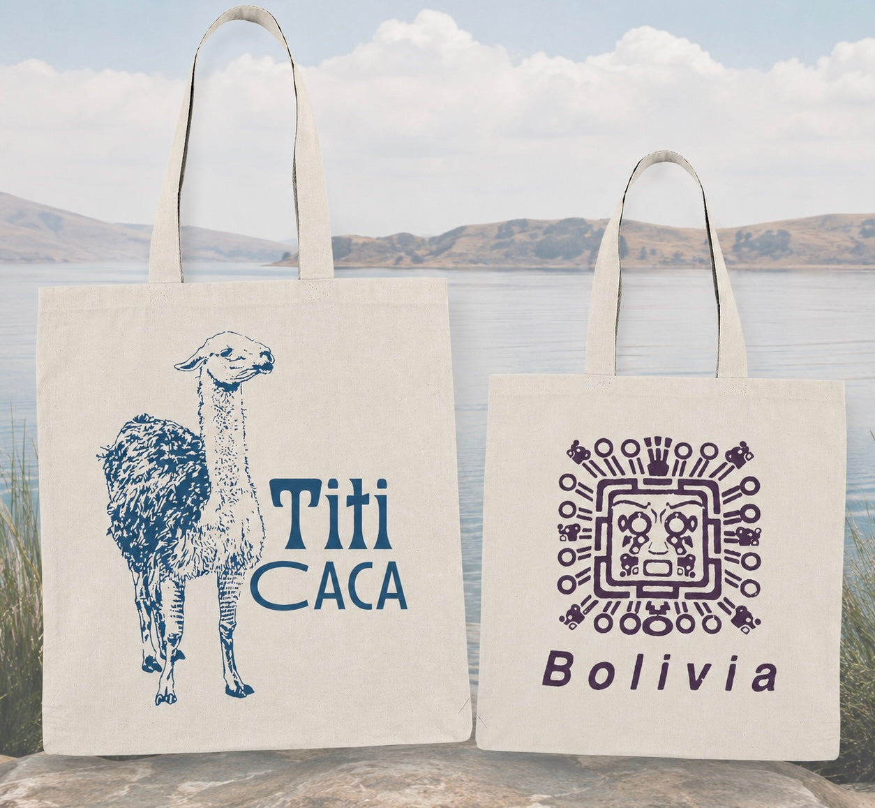 Totally Titi Caca Bolivia Handy Dandy Tote Bag — Double-Sided