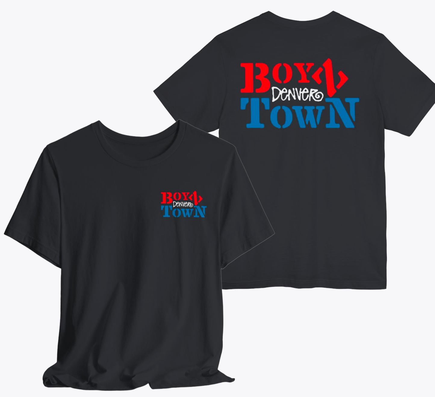 Boyz Town Denver South Broadway Tribute T-Shirt | Gay Bar Male Review