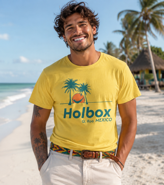 Holbox Quintana Roo Mexico Vintage 1980s T-Shirt | Generic Mexicana Souvenir