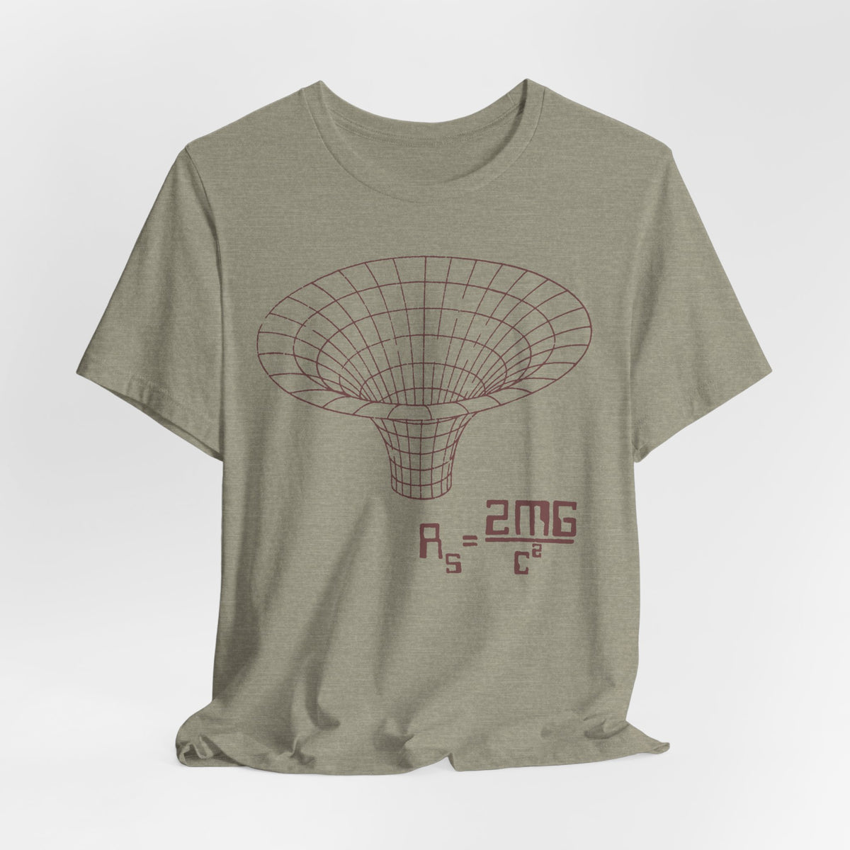 Gravity Well Wormhole Schwarzschild Radius Formula | Nerdy Science Physics Space Shirt