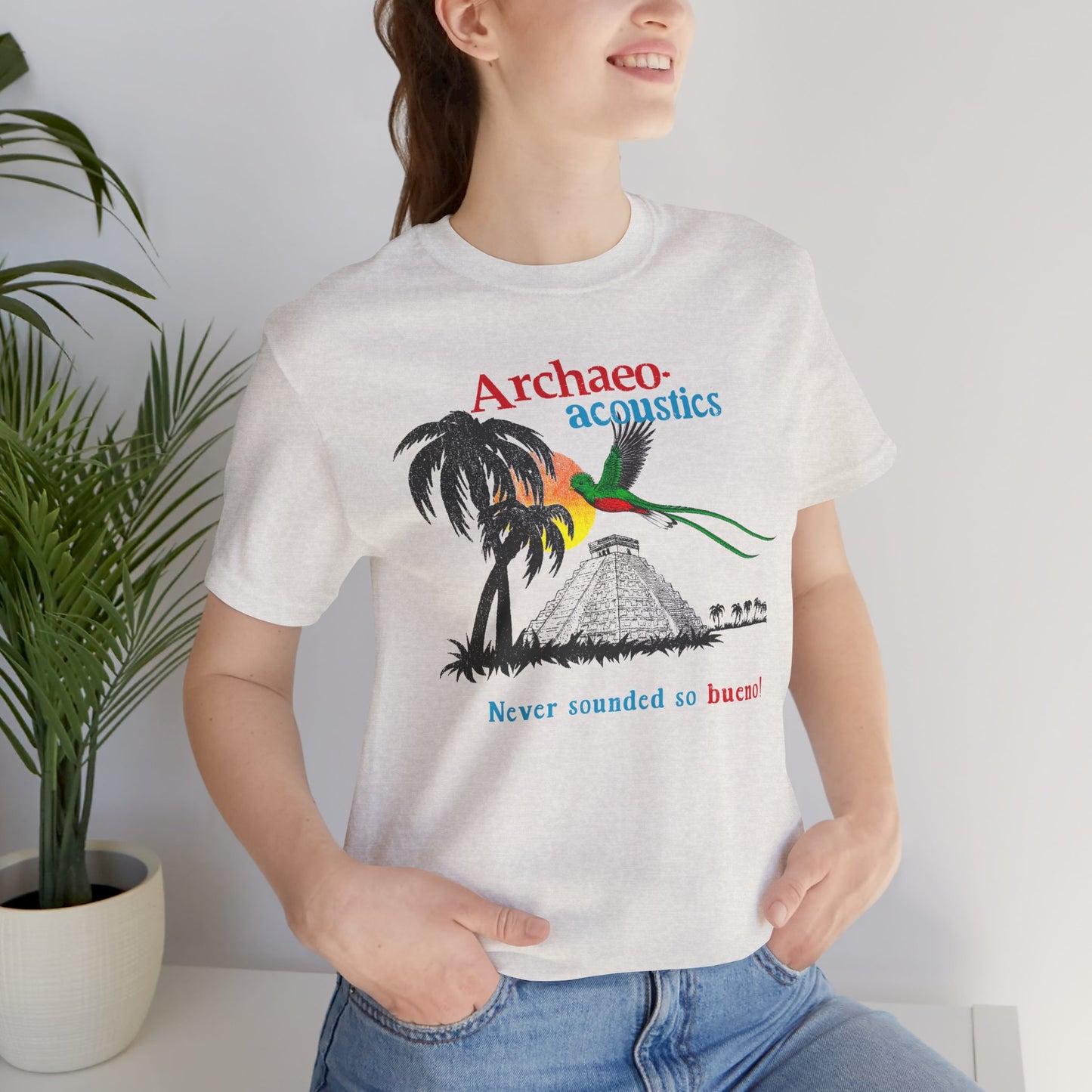 Archaeoacoustics Quetzal Chichen Itza Archaeology Mayan Vintage Tee
