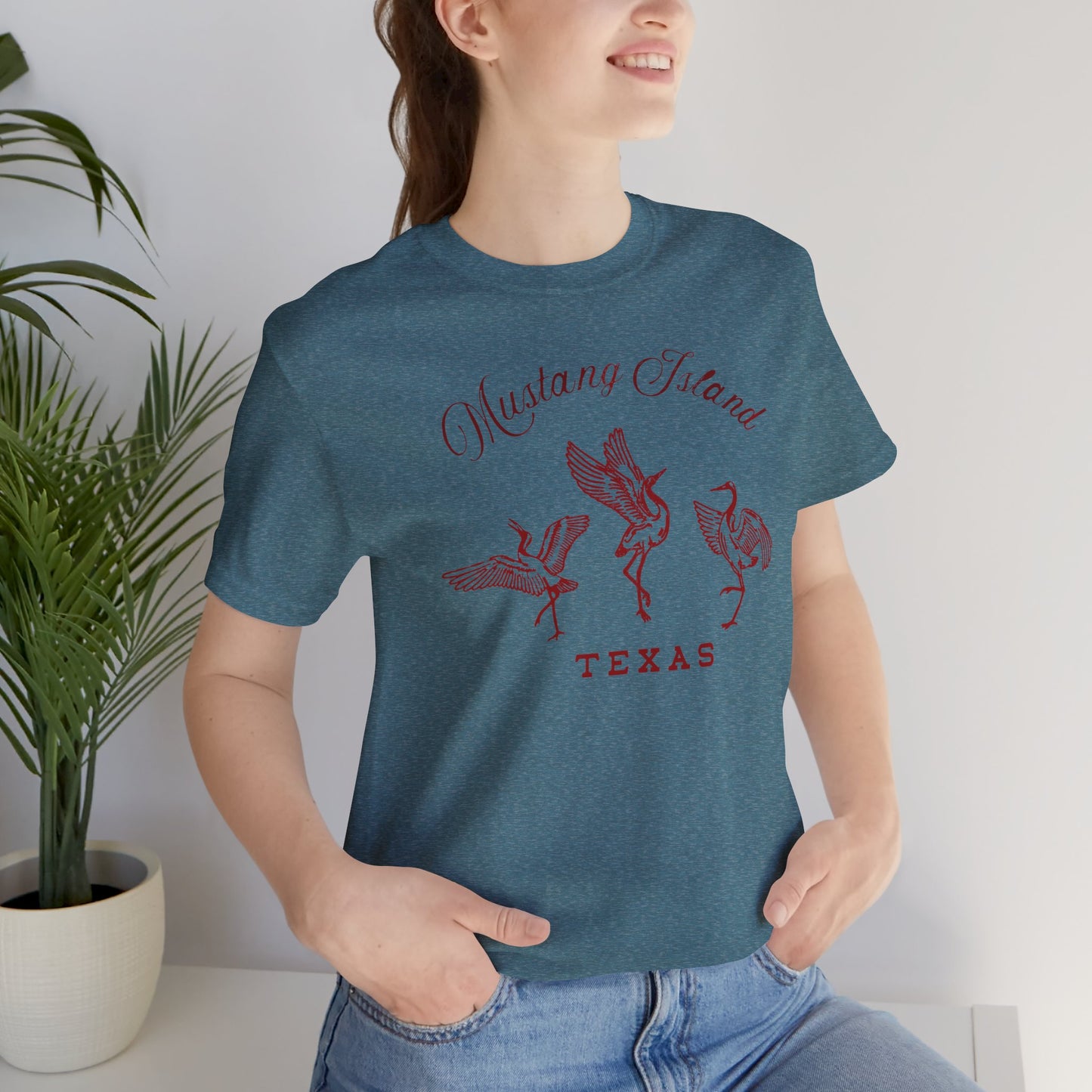 Big Whoop — Cranes of Mustang Island Tee — Texas Endangers its Wildlife Shirt