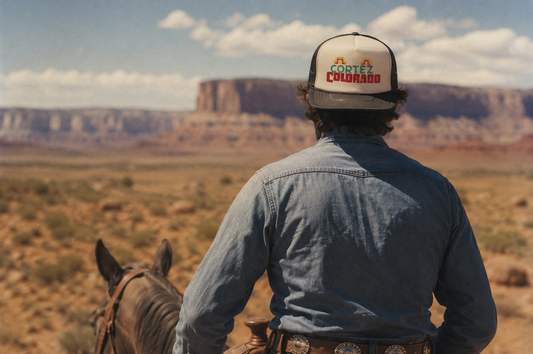 Cortez Colorado Vintage Travel Trucker Cap