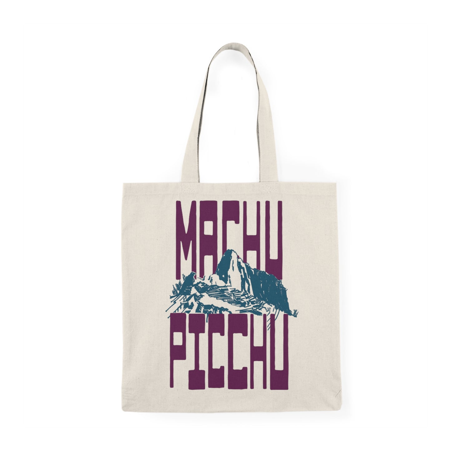 Machu Picchu Vintage South American Couture — Nobody Knows You Never Went Double‑Sided Canvas Tote