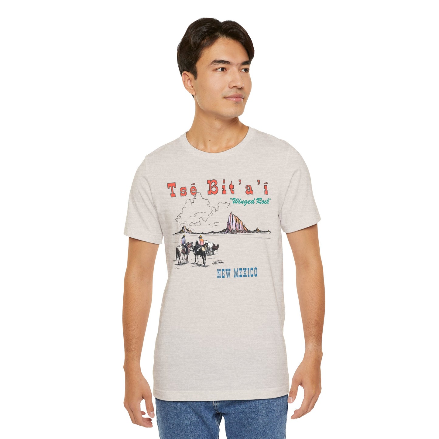 Tsé Bit’a’í  Winged Rock Shiprock Farmington New Mexico Vintage Souvenir Tee