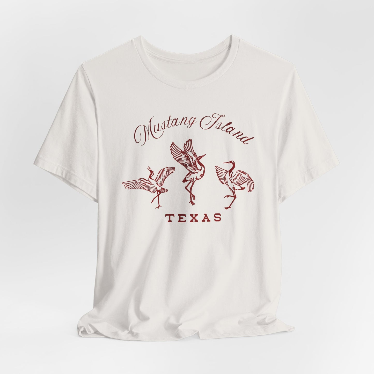 Big Whoop — Cranes of Mustang Island Tee — Texas Endangers its Wildlife Shirt