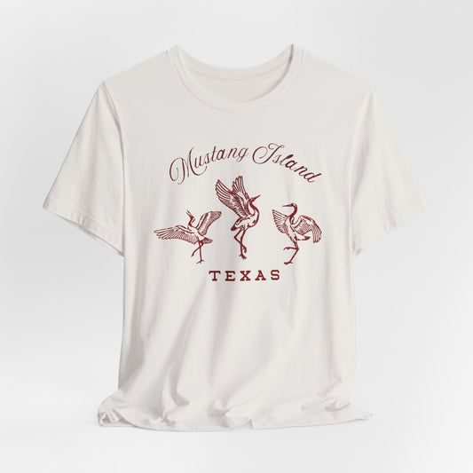 Big Whoop — Cranes of Mustang Island Tee — Texas Endangers its Wildlife Shirt