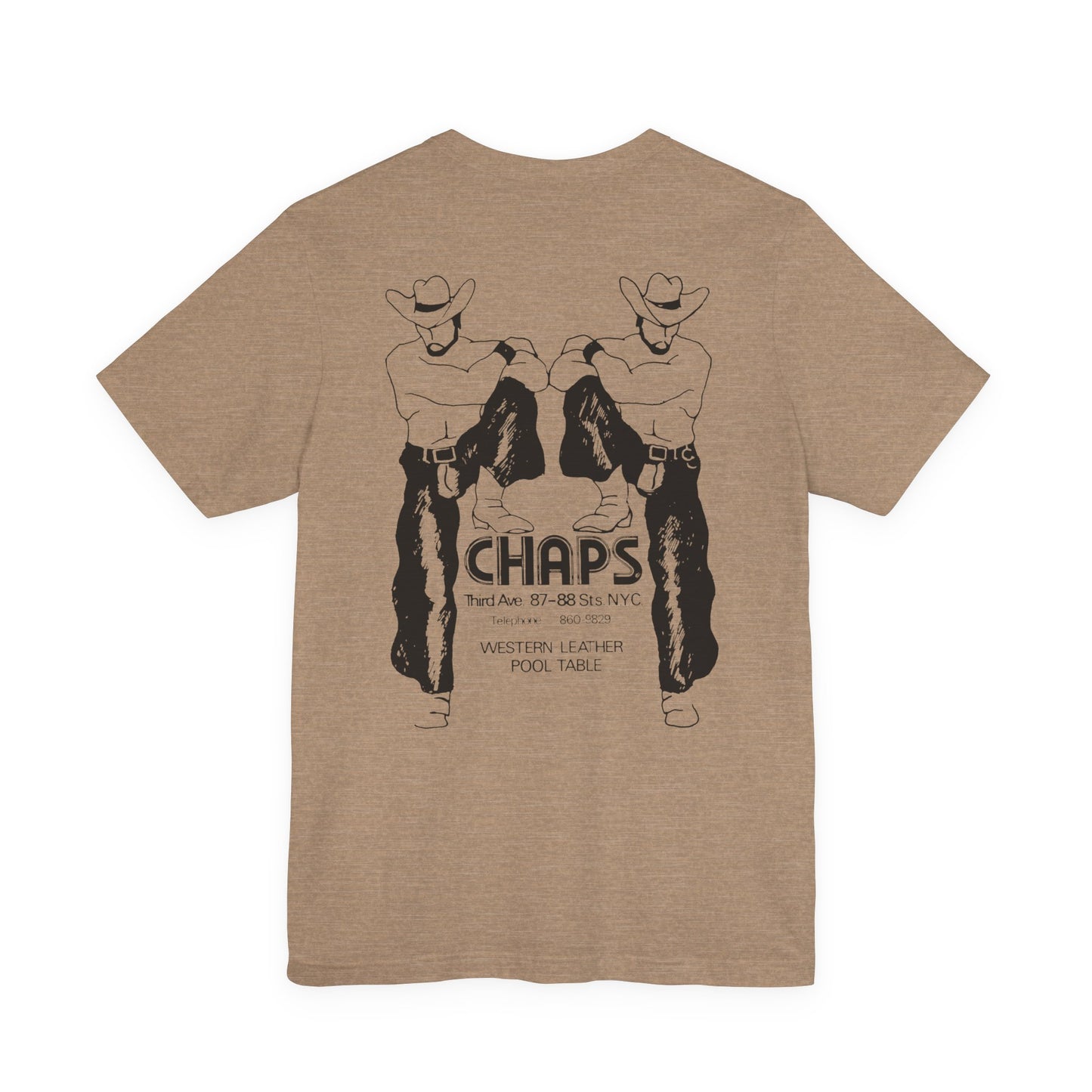 Chaps NYC New York Leather Gay Bar Vintage Tribute Pride Tee