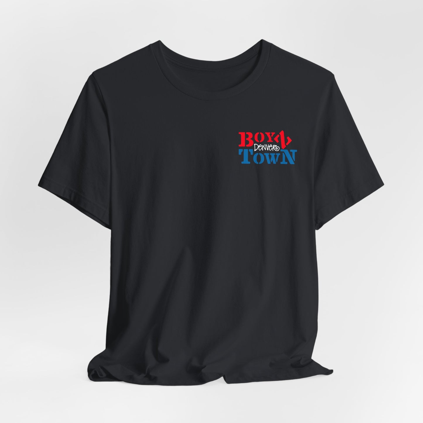 Boyz Town Denver South Broadway Tribute T-Shirt | Gay Bar Male Review